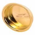 thumbnail image 1 of 2 in. Round Brass Plated By-pass Door Pull Handle (2-pack), 1 of 2