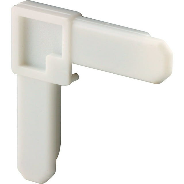 Prime-Line 3/4 In. x 5/16 In. White Plastic Frame Corner (100-Count) PL14286