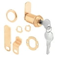 thumbnail image 1 of Prime-Line 7/8 in. Brass Plated Diecast Cam Lock, Yale Keyway, 1 of 2