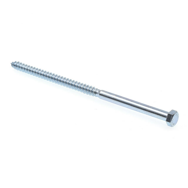 Prime-Line 9056636 Hex Lag Screws, 3/8 in. X 8 in., A307 Grade A Zinc Plated Steel, 10-Pack