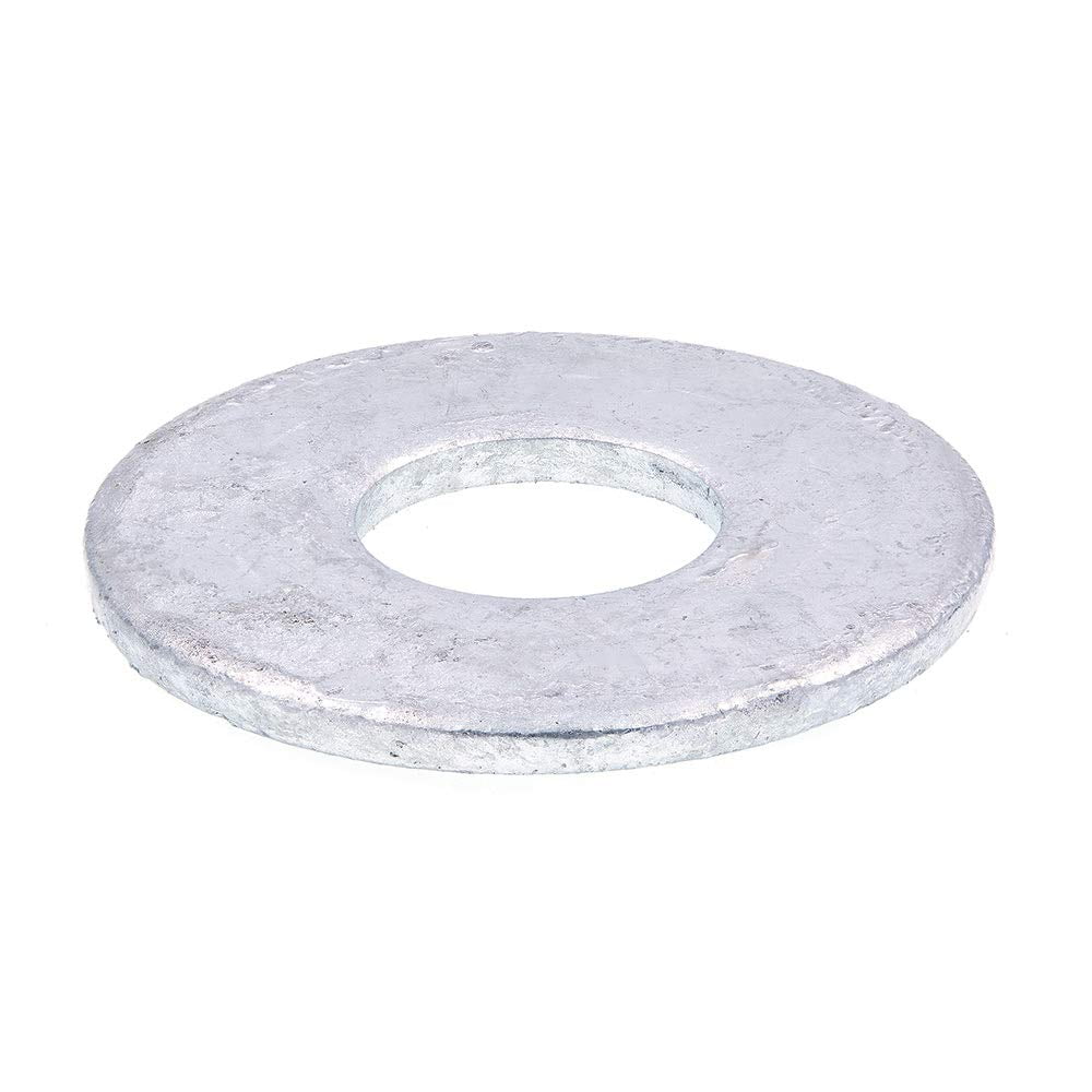 Prime-Line 9080383 Flat Washers, USS, 3/4 In. X 2 In. OD, Hot Dip Galvanized Steel (10 Pack) C30