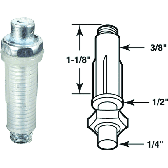 Prime-Line Adjustable Bi-Fold Door Bottom Pivot - Pack of 2 Residential Use, Standard Application