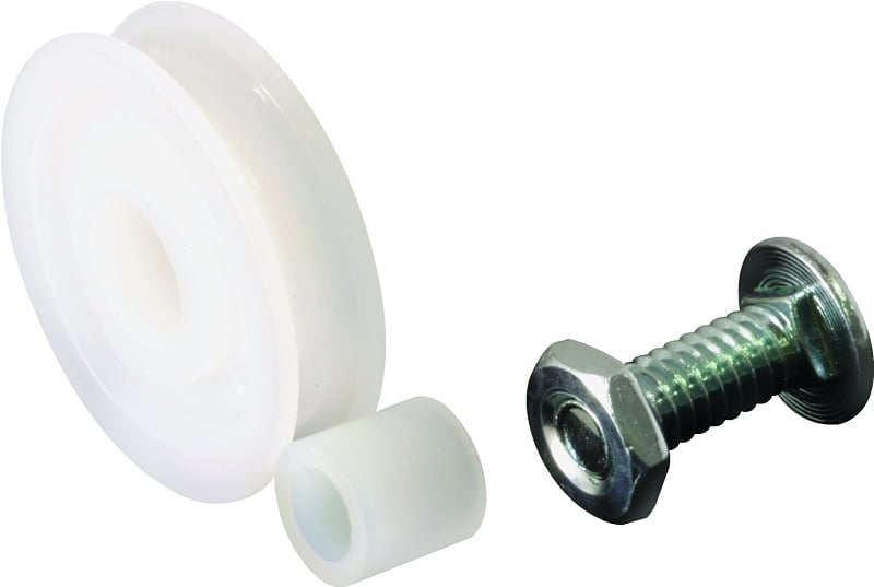 Prime-Line B 701 Screen Door Roller Assembly – 1-Inch Nylon Wheel With Steel Housing & Top Adjusting Screw, For Bay-Mills Sliding Doors