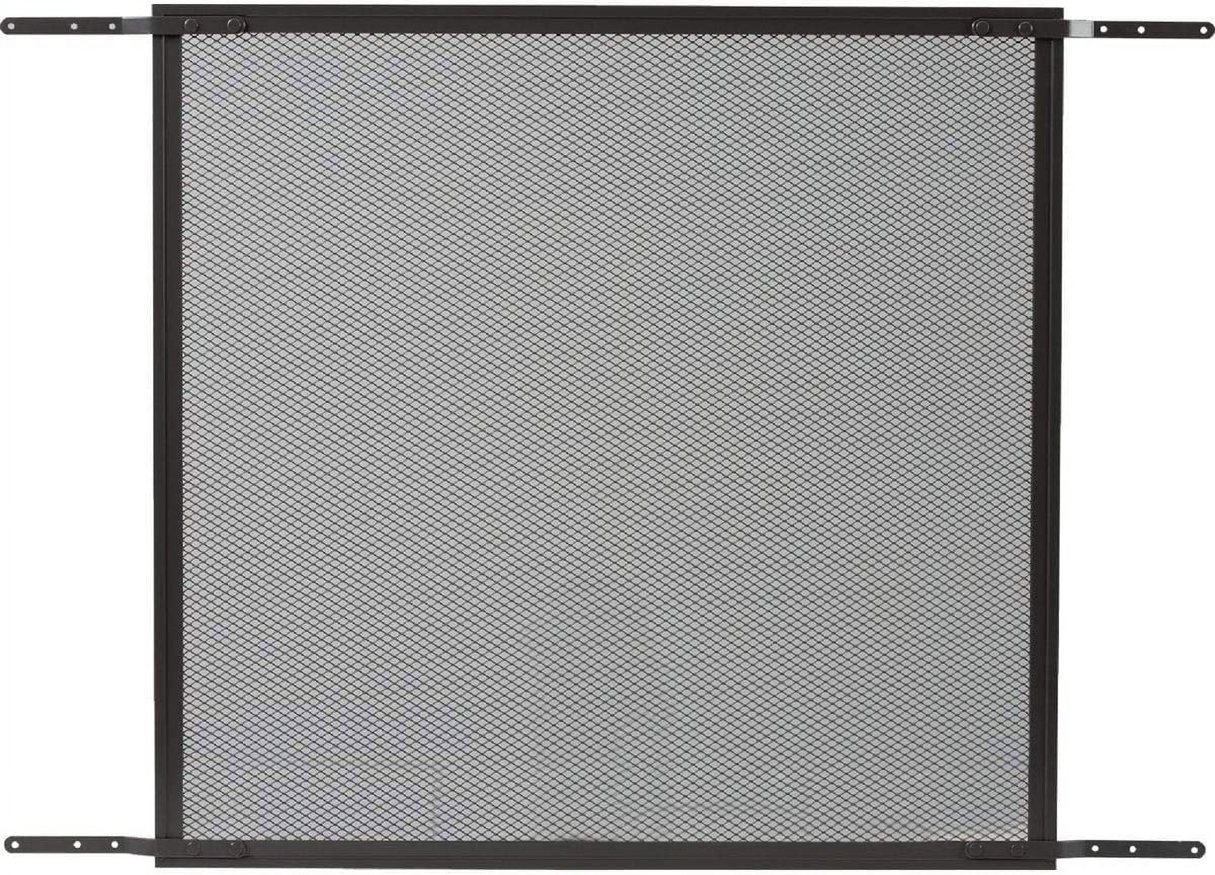 Prime-Line Bronze Aluminum Screen Door Grille - Adjustable Width, Adds Strength & Style (1 Pack)