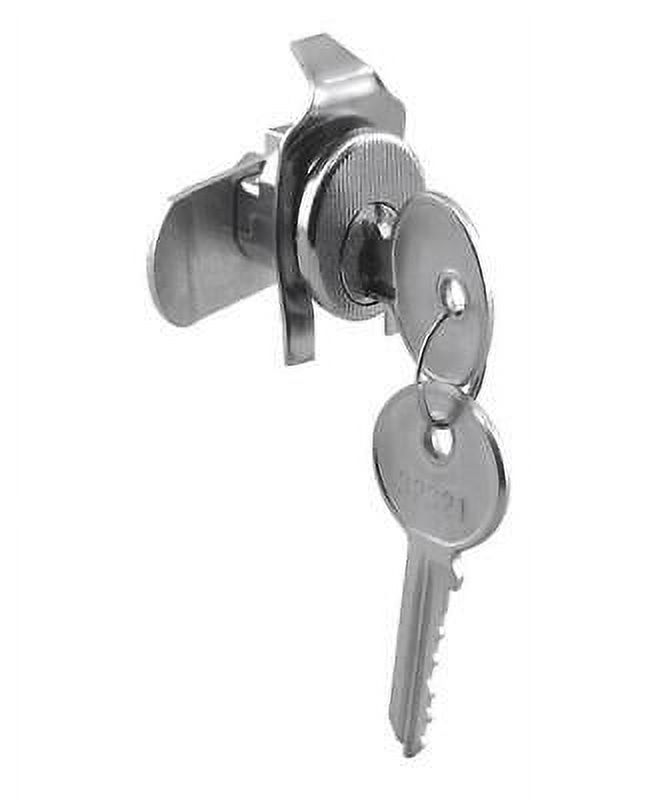 PrimeLine Brushed Nickel Steel Counter Clockwise Mailbox Lock
