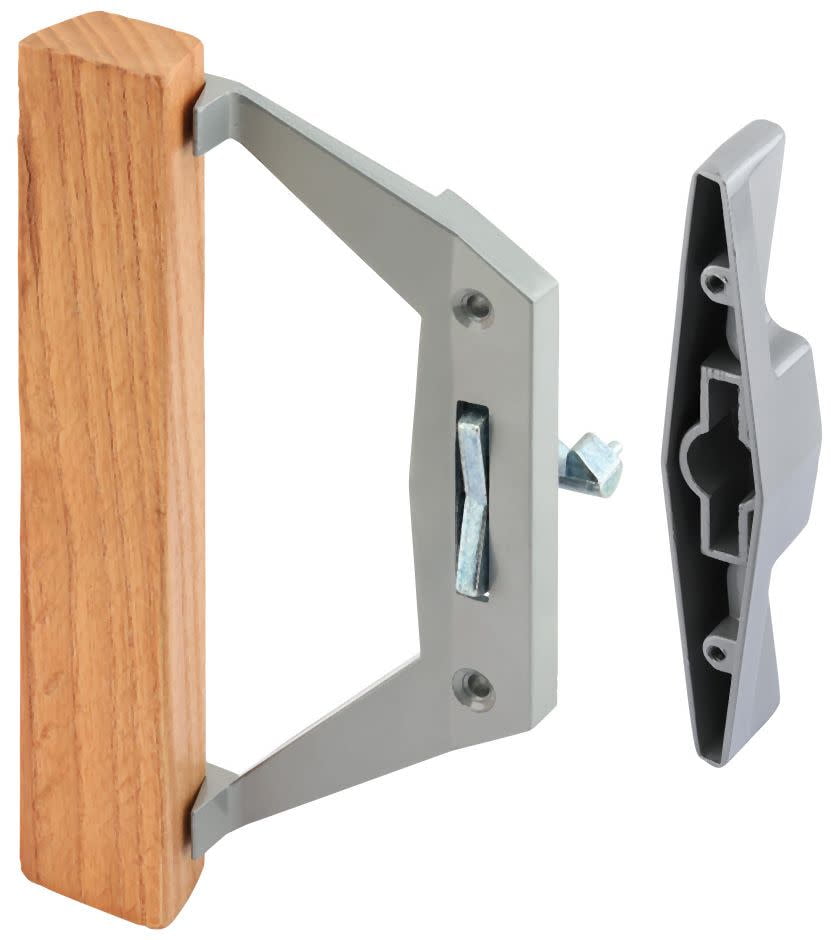 PrimeLine C 1025 Sliding Door Handle Set, Aluminum Finish