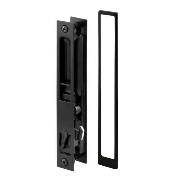 Prime-Line C 1101 Diecast Black Finish, Flush Sliding Patio Door Handle, for Croft (Single Pack)
