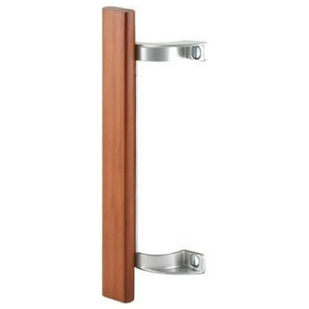 Prime-Line C 1189 Patio Door Pull, Hardwood Handle with Aluminum - Quantity 6