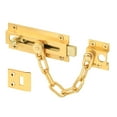 thumbnail image 1 of Prime-Line Chain Door Guard with Slide Bolt, Solid Brass, 1 of 2