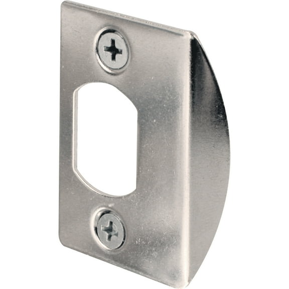 Prime-Line Chrome Plated, Dead Latch Door Lock Strike