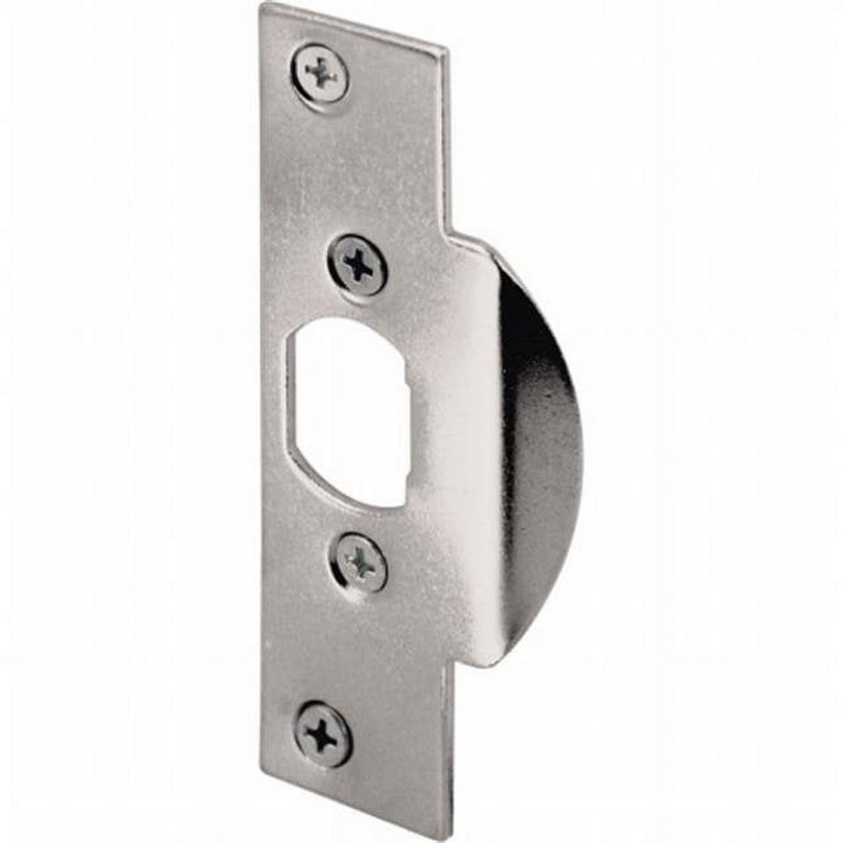 Prime Line Defender Security 4.25 in. H X 1.125 in. L Chrome Silver Steel Latch Strike Plate