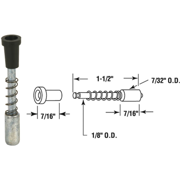 Prime-Line Die-Cast Window Screen Repair Plunger Latch - Pack of 12