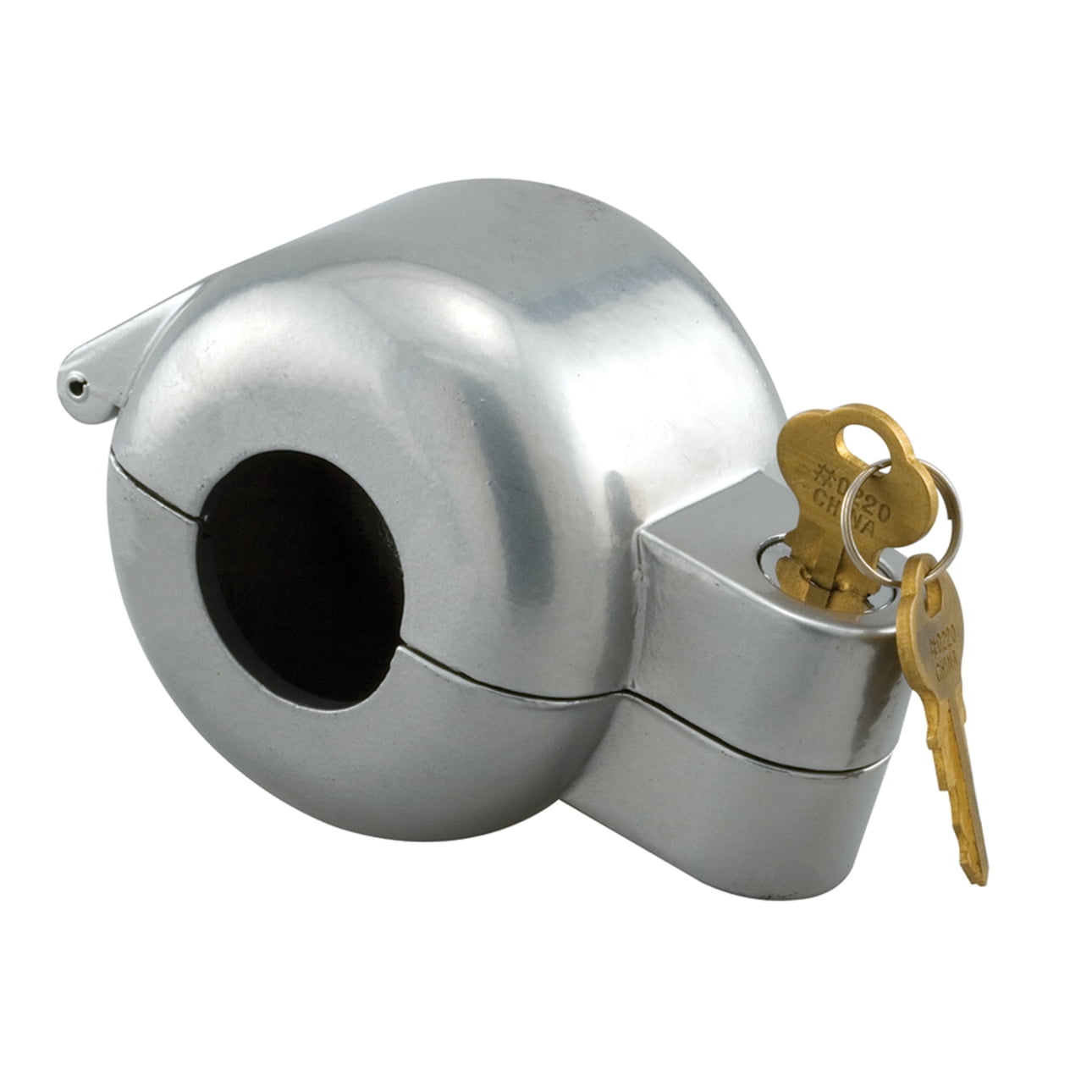 Door Knob Lock-Out Device, Diecast Construction, Gray Painted Color
