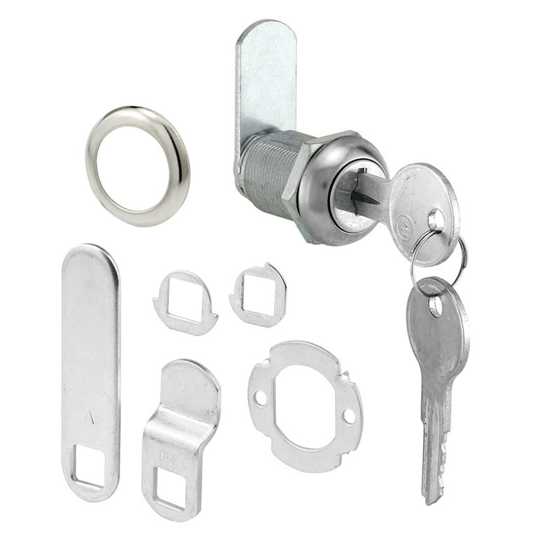 9/16 in., Diecast and Steel, Stainless Steel finish, Drawer and Cabinet lock 9/16 in., Diecast and Steel, Stainless Steel finish, Drawer and Cabinet lock