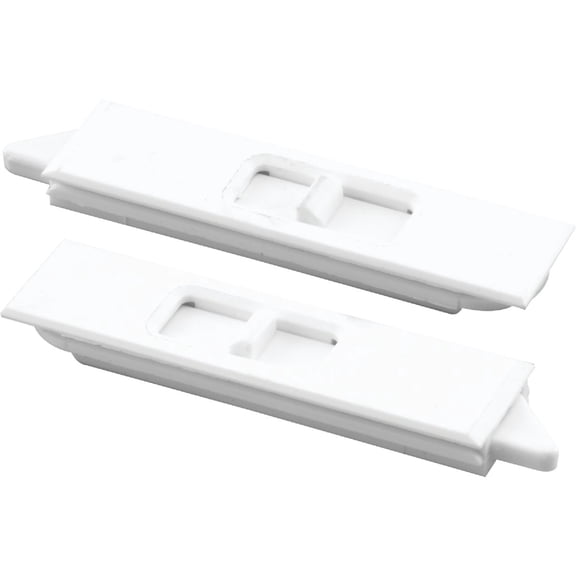 Prime-Line F 2734 Tilt Latch Pair, White Plastic Construction, Spring-Loaded, Snap-In 1 Pair