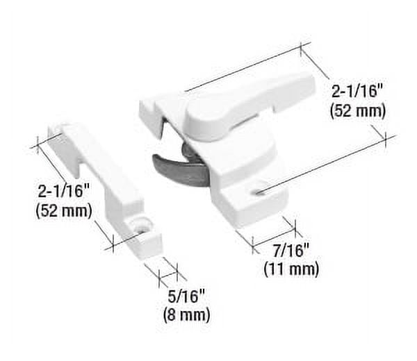 Prime-Line® Bronze Die Cast Anti-Swivel Tab Sash Lock And Keeper - View #4
