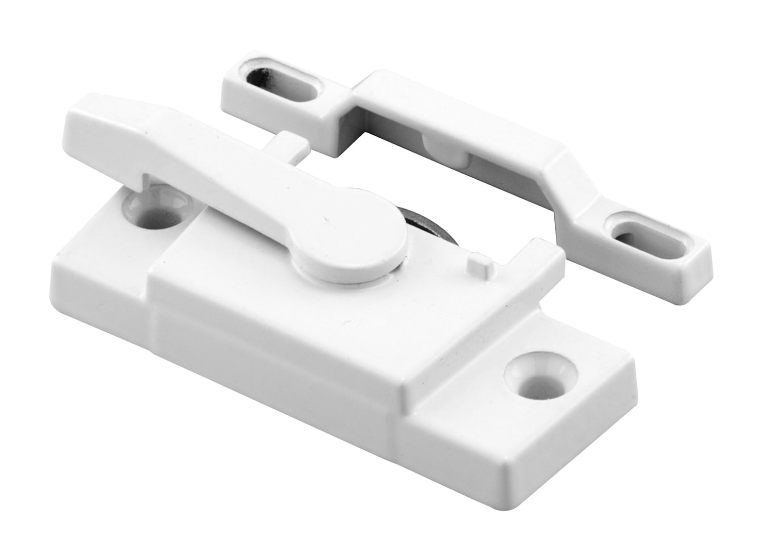 White Painted Vinyl Window Sash Lock with Diecast Construction