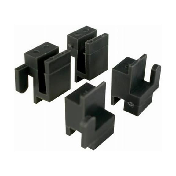 Prime-Line G 3078 Window Corner Guide, Black Plastic, Fits Likit Windows, 3/8 x 9/16 In., 4-Pk. - Quantity 6