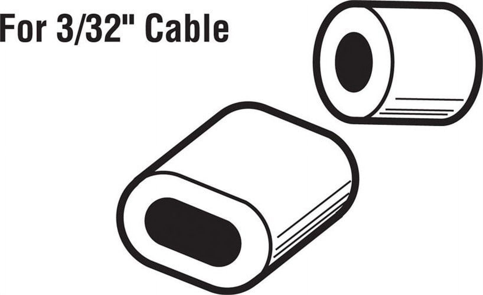 Prime-Line GD 12150 Ferrules and Stops, 3/32-Inch, Aluminum,(Pack of 2 ...