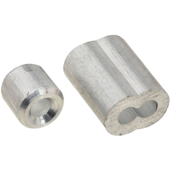 Prime-Line GD 12151 Ferrules and Stops, 1/8-Inch, Aluminum,(Pack of 2)