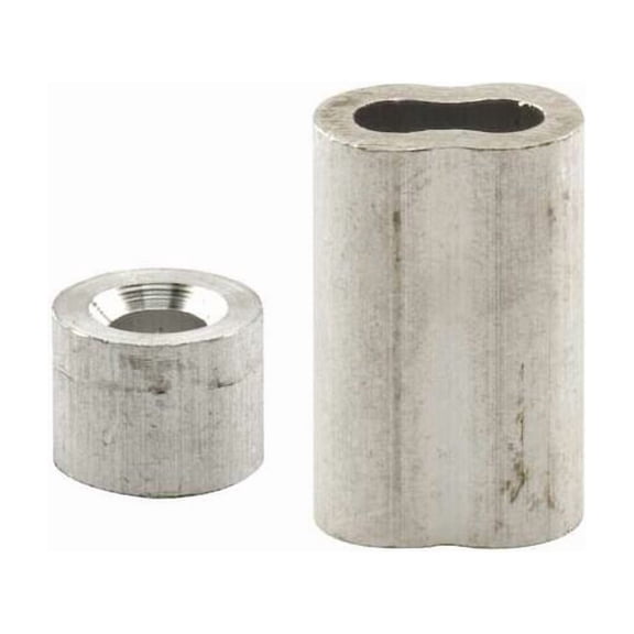 Prime-Line GD 12153 Ferrules and Stops, 3/16-Inch, Aluminum,(Pack of 2)