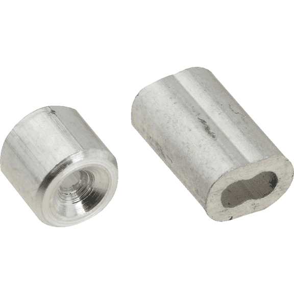 Prime-Line Garage Door Ferrule & Stop Kit - Pack of 2 Standard Mounting Hardware, Drop-In Replacement