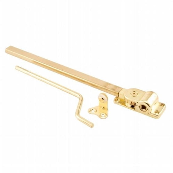 Prime-Line H 3687 Casement Window Operator, 10-3/4-Inch Reversible, Brass Plated