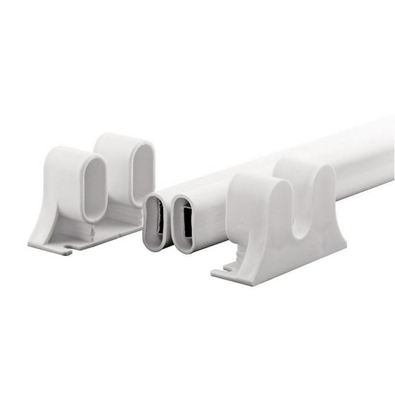 Prime-Line K 5167 36 In. L Steel Reinforced White Vinyl Push Bar for Hinged Swinging Screen Doors (Single Pack)