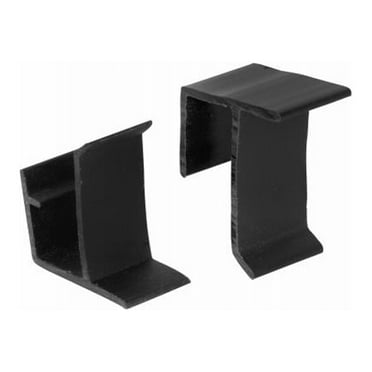 Prime-Line L 5799 Window Screen Frame Holder, Top and Bottom, Black, Vinyl, 2-Sets - Quantity 6