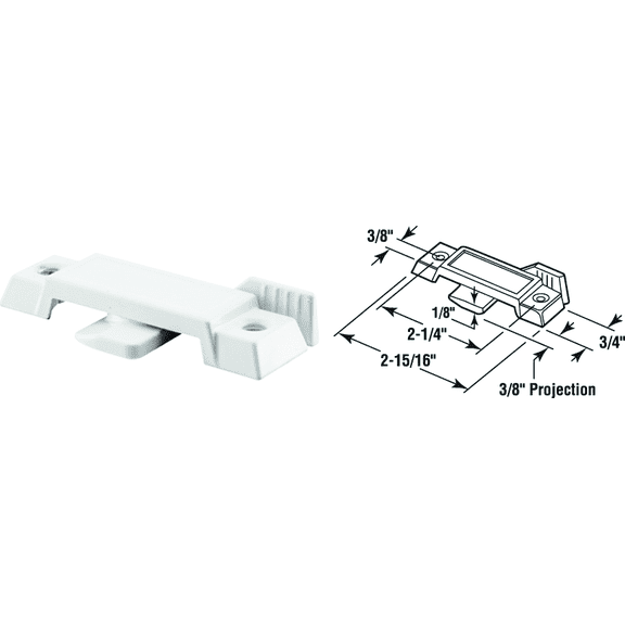 Prime-Line Latch Sliding Window Sash Lock - Single Pack  Standard Mounting Hardware, Drop-In Replacement