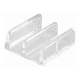 thumbnail image 1 of Prime-Line M 6059 Sliding Shower Door Bottom Guide, 1/2 In. Channels, Plastic, 2-Pk. - Quantity 6, 1 of 1