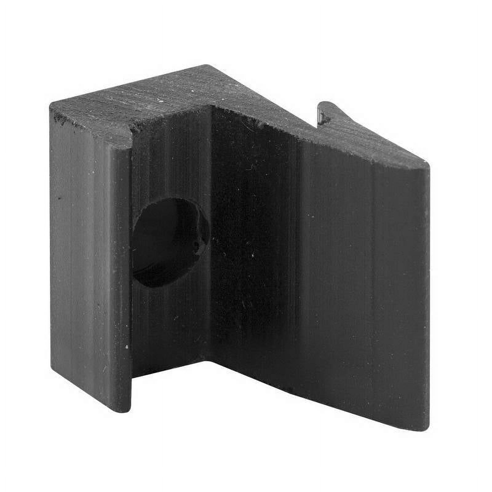 PrimeLine M 6120 Shower Door Jamb Bumper Guide, Black,(Pack of 2