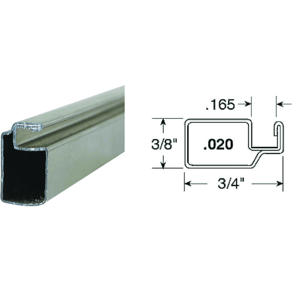Prime-Line Make-2-Fit 3/4 x 3/8 Aluminum Screen Frame - Pack of 2  Residential Use, Standard Application
