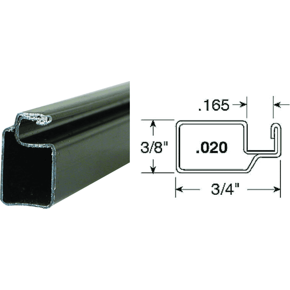Prime-Line Make-2-Fit 3/4 x 3/8 Aluminum Screen Frame - Single Pack Residential Use, Standard Application