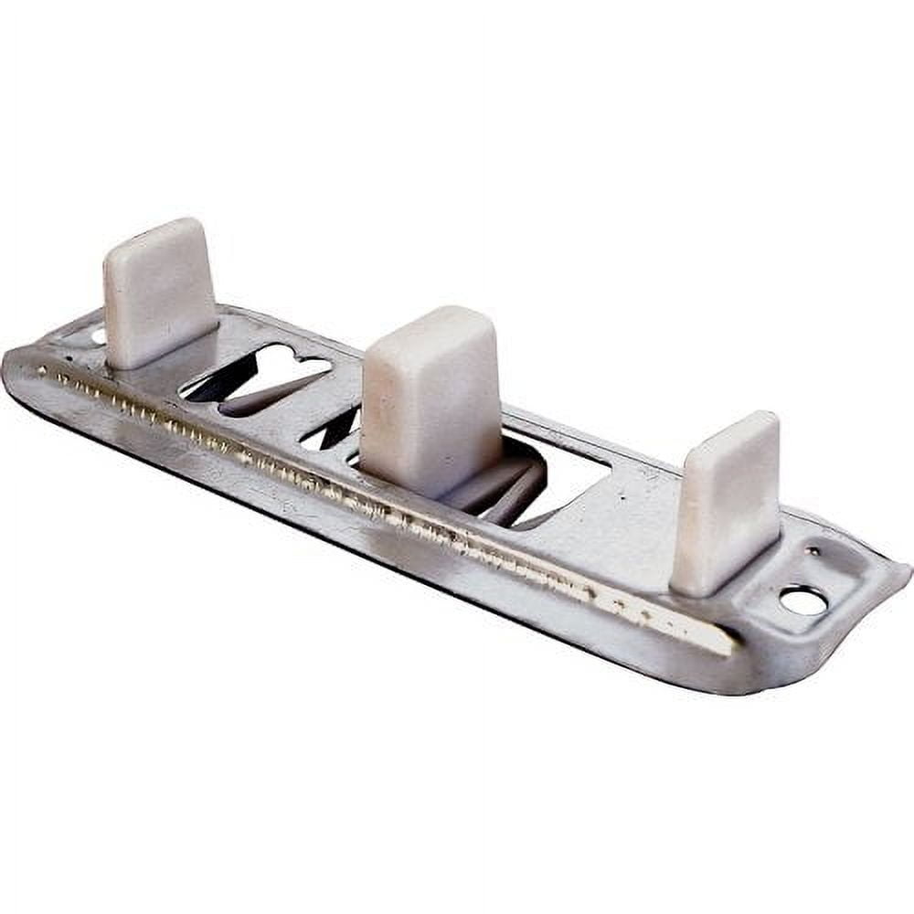 Adjustable Stamped Steel Closet Door Floor Guide with Nylon Tips