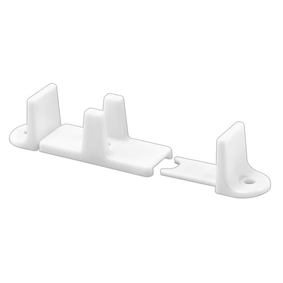 1 in. White Nylon, Adjustable By-Pass Door Guide (2-pack)
