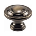 thumbnail image 1 of Prime-Line N 7370 Bi-Fold Door Pull Knob, Antique Brass Finish, 1-11/16 In. - Quantity 6, 1 of 1
