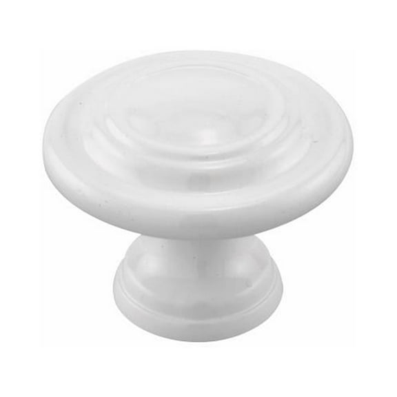 Prime-Line N 7439 Bi-Fold Door Knob, White Finish - Quantity 6