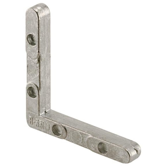 Prime-Line C Sash Frame Corner Bracket - Aluminum, Gray, Raw Finish, Window Sash Repair