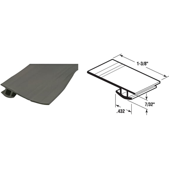Prime-Line PL 14696 Flexible Universal Bug Strip, 84 In. Length x 1-3/8 In. Width x 7/32 In. (Single Pack)