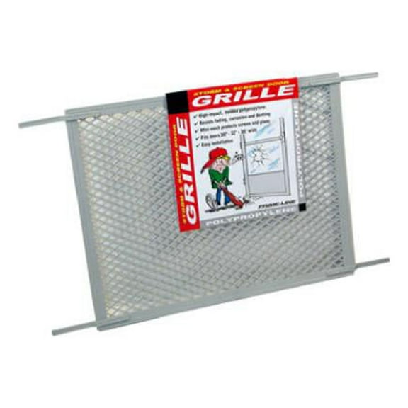 Prime-Line PL 15515 Storm & Screen Door Grille, Gray Plastic - Quantity 6