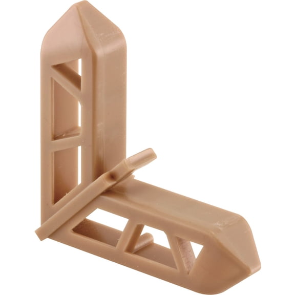 Prime-Line PL 15767 7/16 In. x 3/4 In. Molded Plastic Bronze Pella Miter Cut Window Screen Frame Corners (20 Pack)