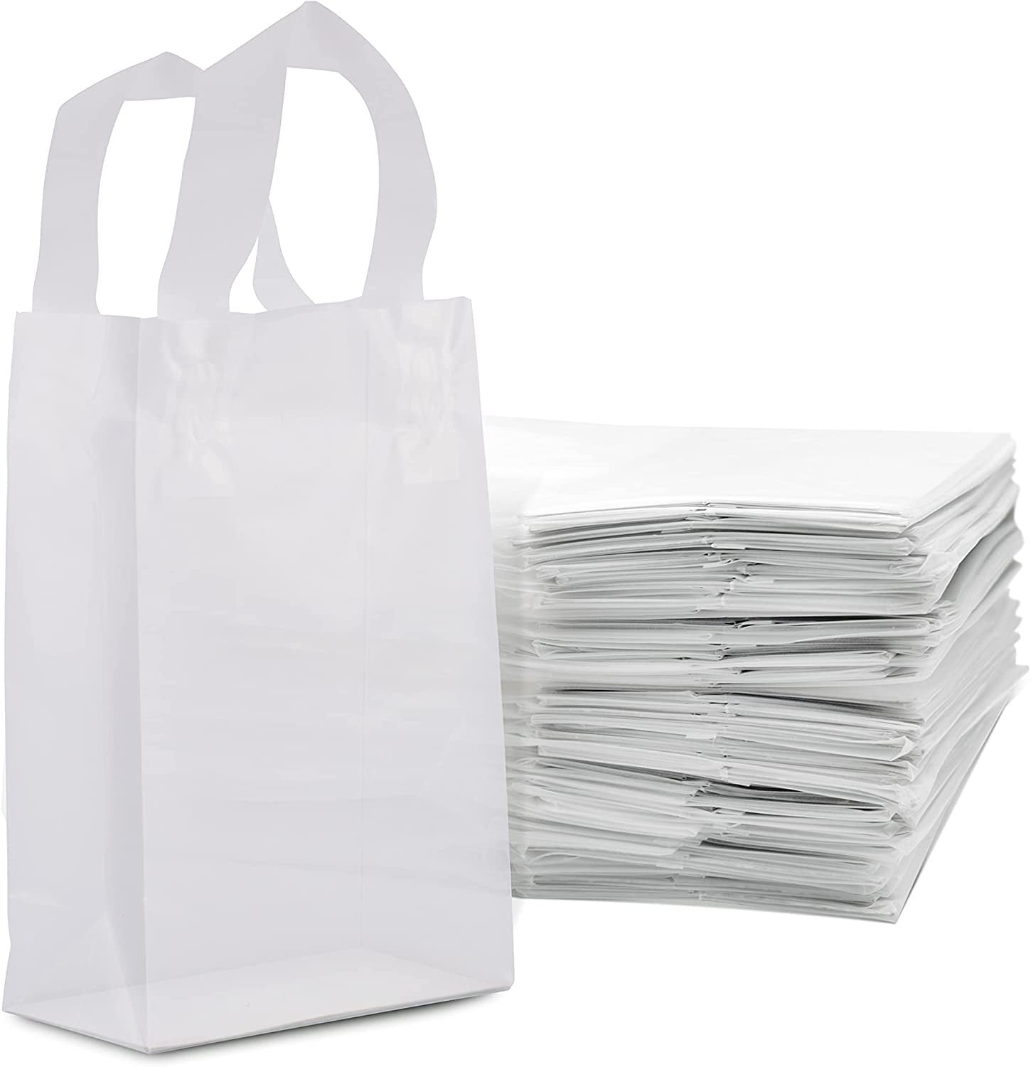 Prime Line Packaging Clear Plastic Bags with Handles Retail Bags