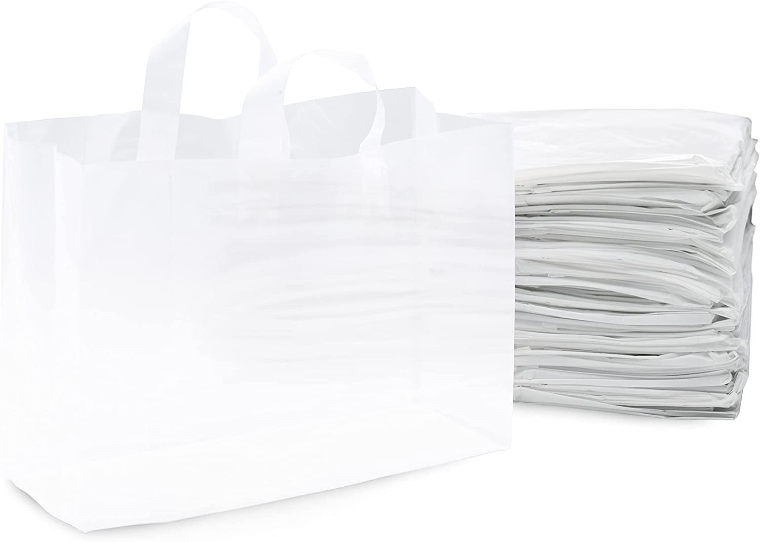 clear gift bags with handles