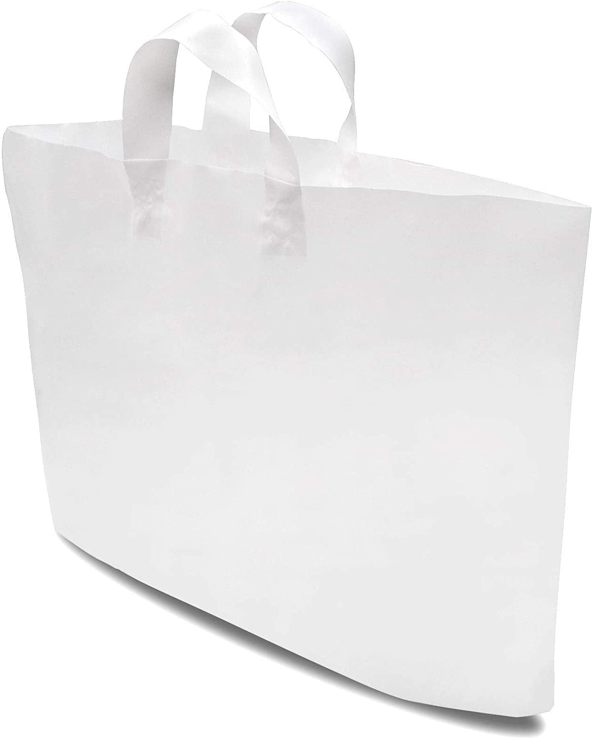 Prime Line Packaging Clear Plastic Bags with Handles, 50 Pcs. 8x4x10 