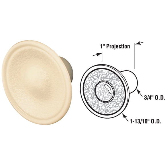 Prime-Line Plastic Closet Door Knob - Pack of 12