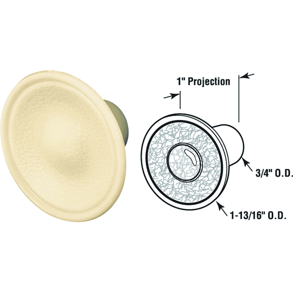Prime-Line Plastic Closet Door Knob - Pack of 4  Residential Use, Standard Application