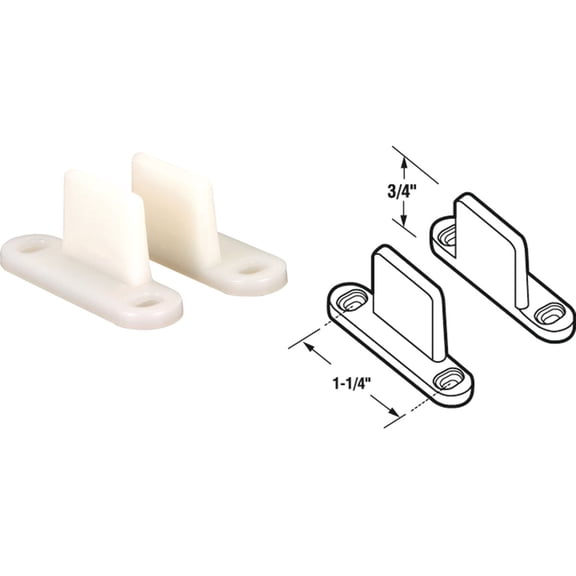 Prime-Line Pocket Door Floor Guide - Pack of 4