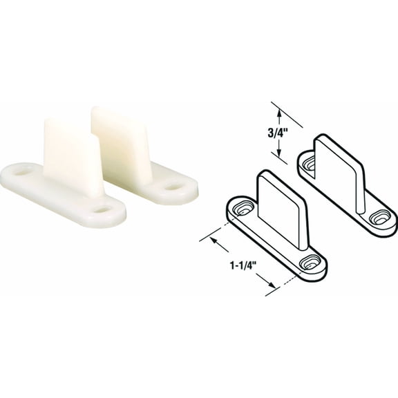 Prime-Line Pocket Door Floor Guide - Single Pack Residential Use, Standard Application