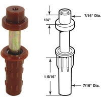 Prime Line Prod. Prime-Line Bifold Door Top Mount Pivot & Guide, Case of 6